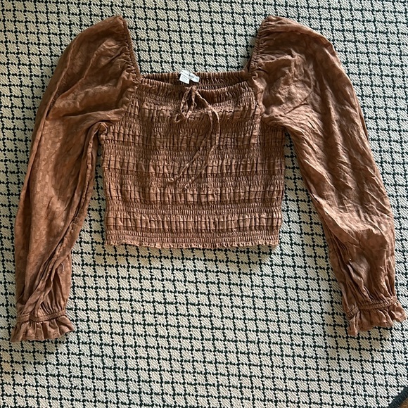 American eagle long sleeve puff top - Picture 1 of 4
